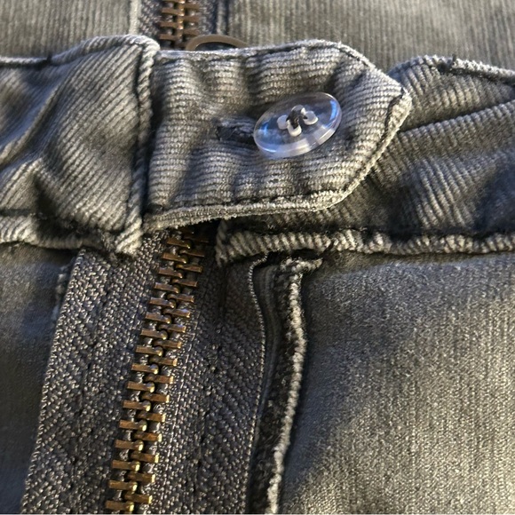 JAG Jeans Gray Corduroy Mini Skirt Y2K Size 12 Stretch Cotton Front Zip Boho - Picture 8 of 8